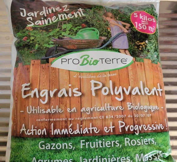 Engrais organo-minérale Pro Bio Terre 5KG - Vente uniquement sur place